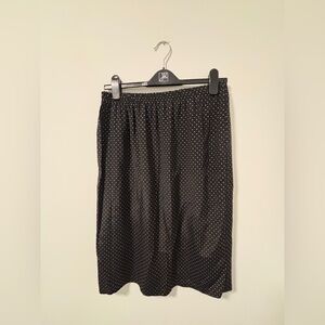 Vintage Black Polka Dot Skirt